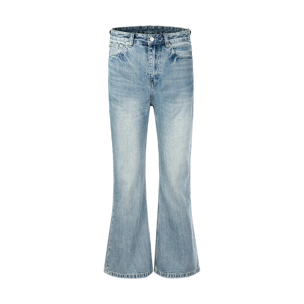 Y2K Washed Boot Cut Blue Jeans