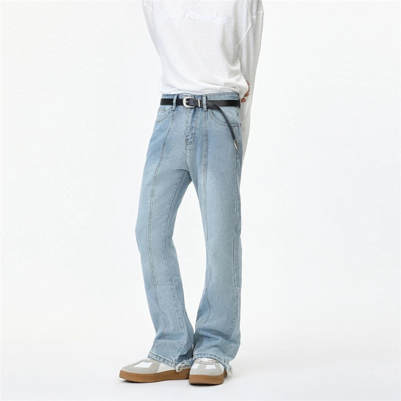 Y2K Washed Slim Fit Bootcut Denim Jeans