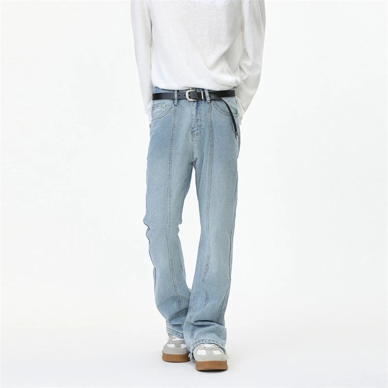 Y2K Washed Slim Fit Bootcut Denim Jeans