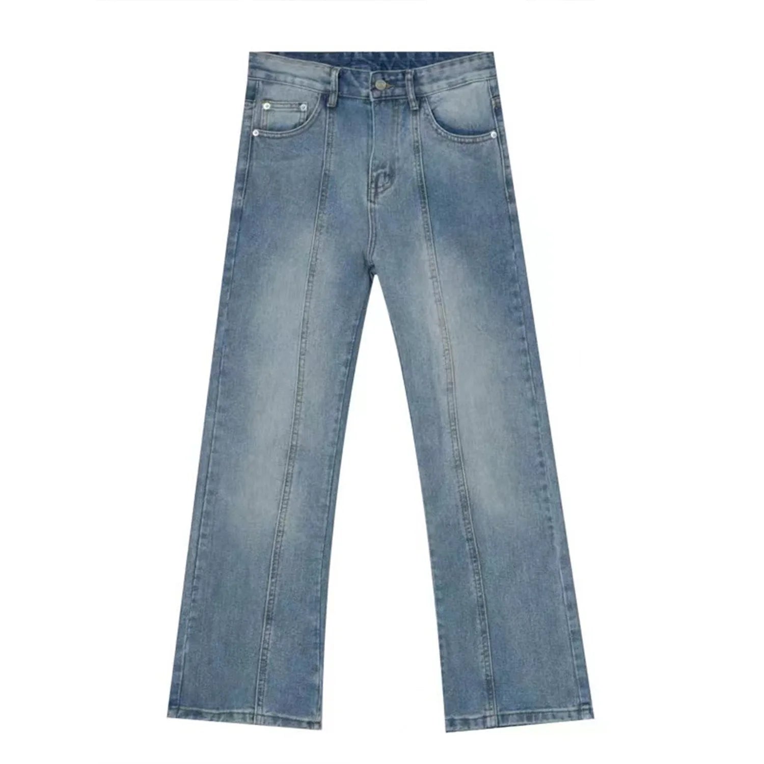 Y2K Washed Slim Fit Bootcut Denim Jeans