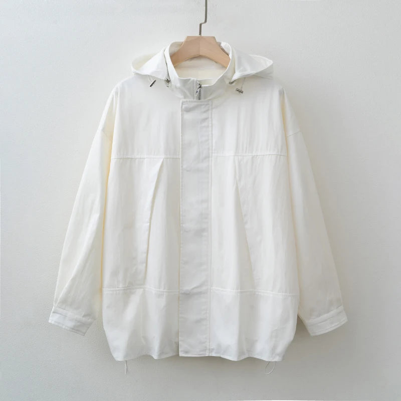 Y2K Waterproof Adjustable Long Windbreaker Jacket Coat