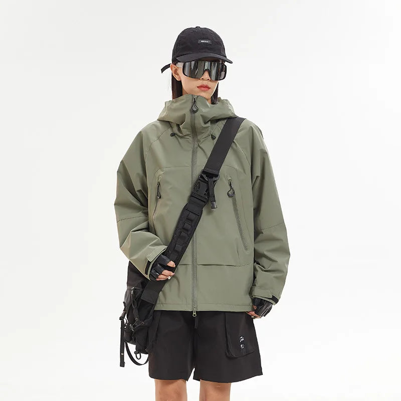 Y2K Waterproof Windbreaker Hiking Jacket Coat