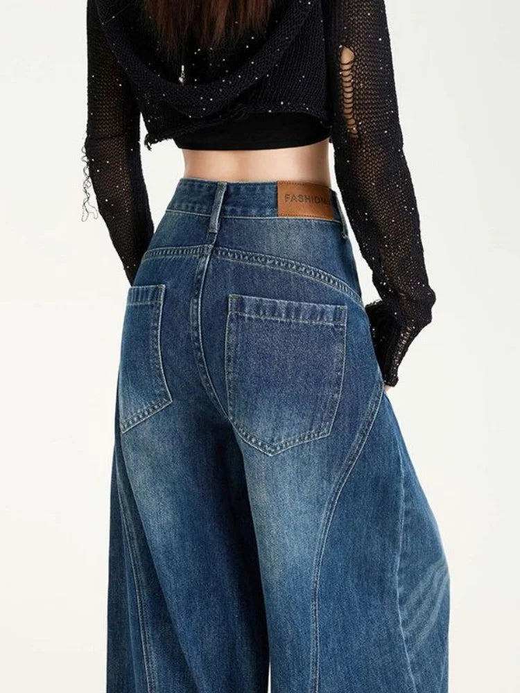 Y2K Wide Leg Baggy Barrel Jeans