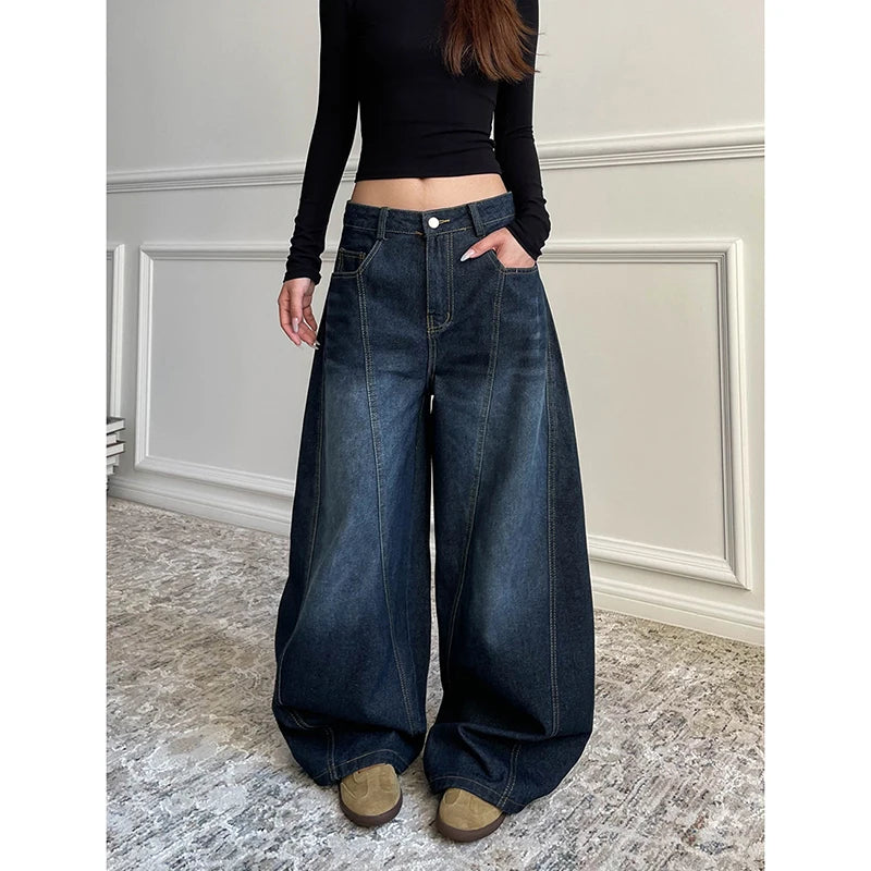 Y2K Wide Leg Baggy Denim Boot Cut Jeans