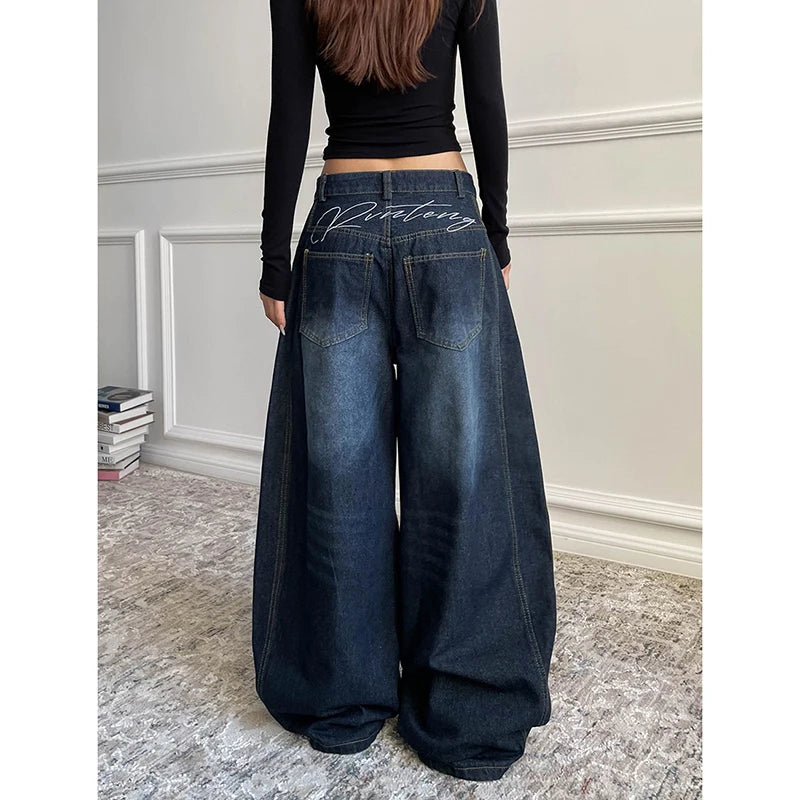 Y2K Wide Leg Baggy Denim Boot Cut Jeans