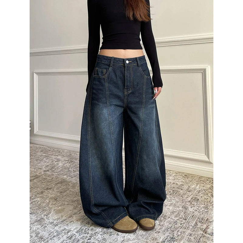 Y2K Wide Leg Baggy Denim Boot Cut Jeans