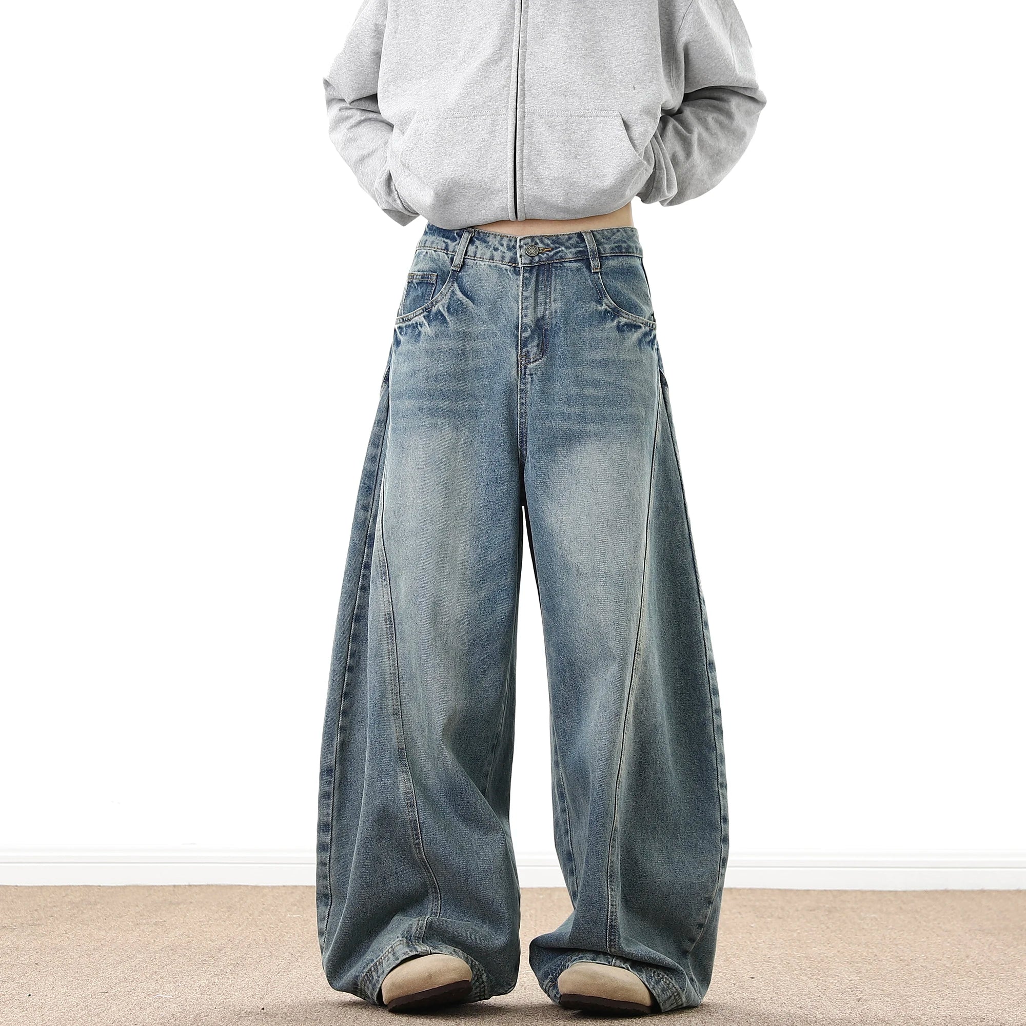 Y2K Wide Leg Baggy Denim Jeans