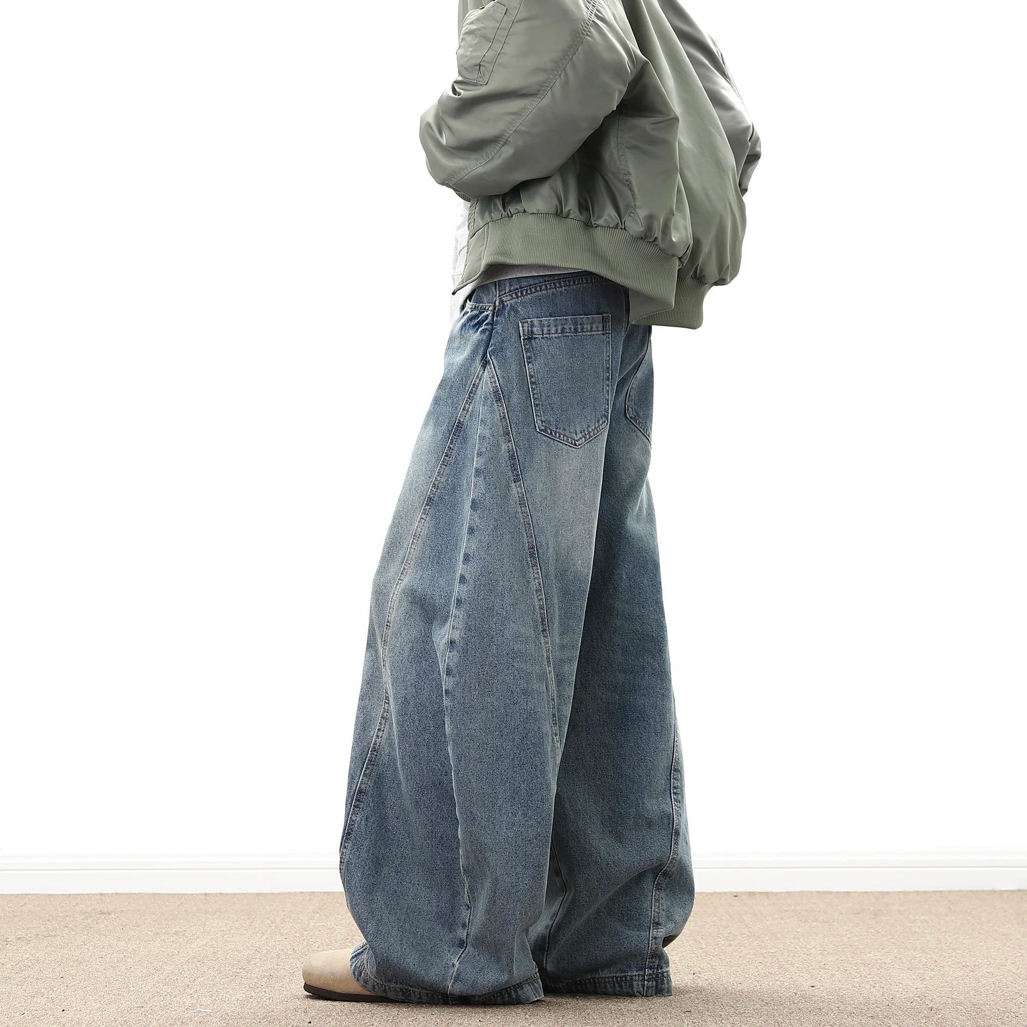 Y2K Wide Leg Baggy Denim Jeans