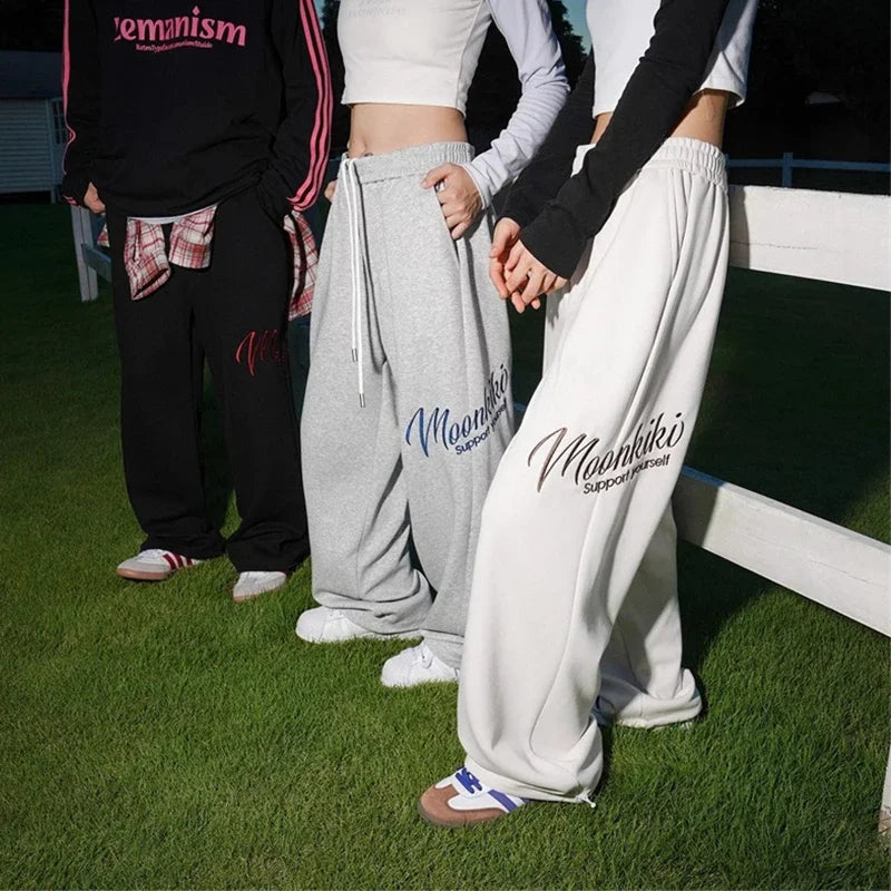 Y2K Wide Leg Embroidered Baggy Sweatpant Joggers