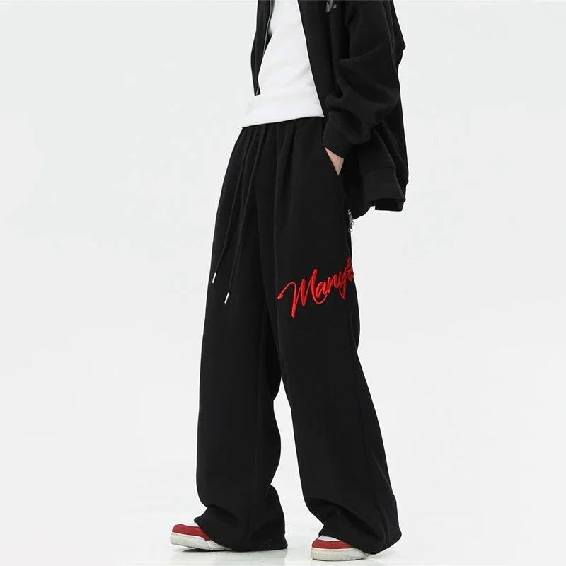 Y2K Wide Leg Embroidered Baggy Sweatpant Joggers