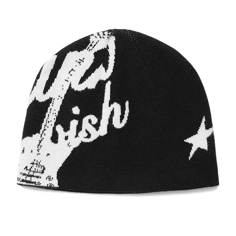 Y2K Winter Wish Graphic Beanie
