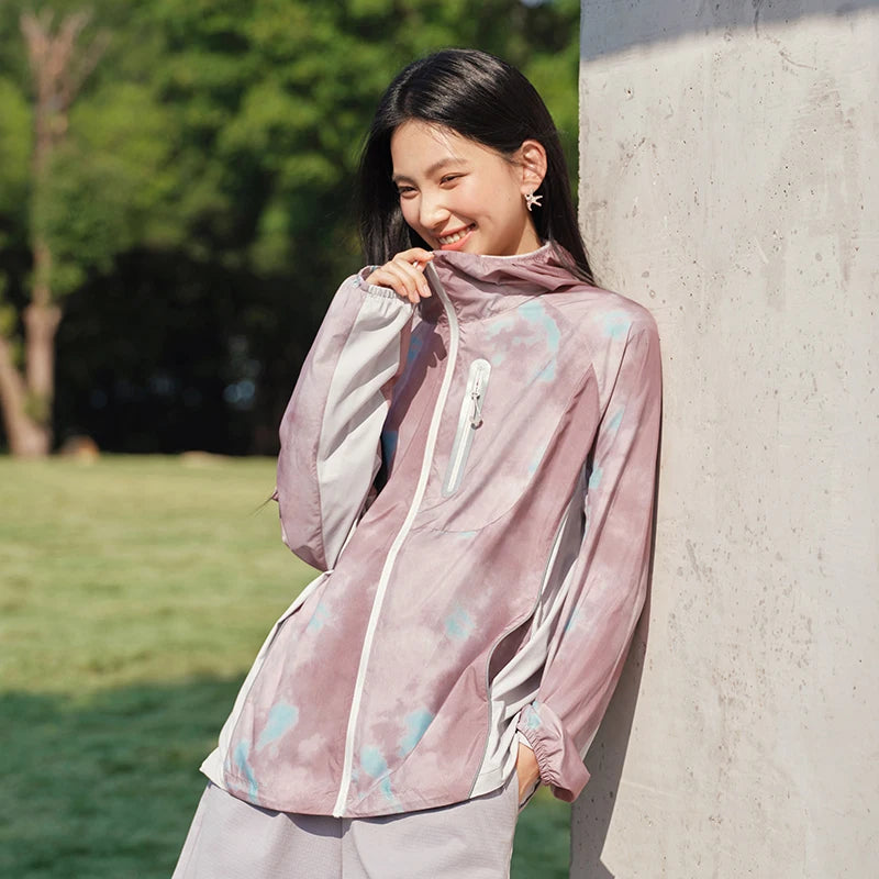 Y2K Womens All Over Graphic Breathable Windbreaker Coat