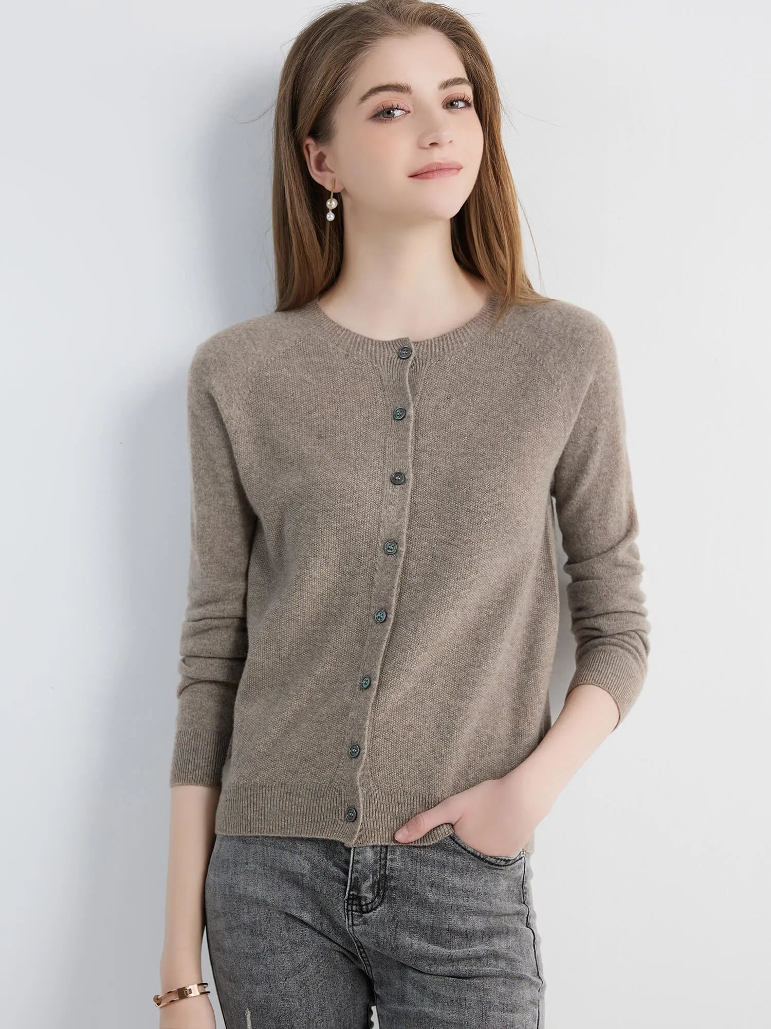 Y2K Womens Essentials Knit Cardigan Sweater