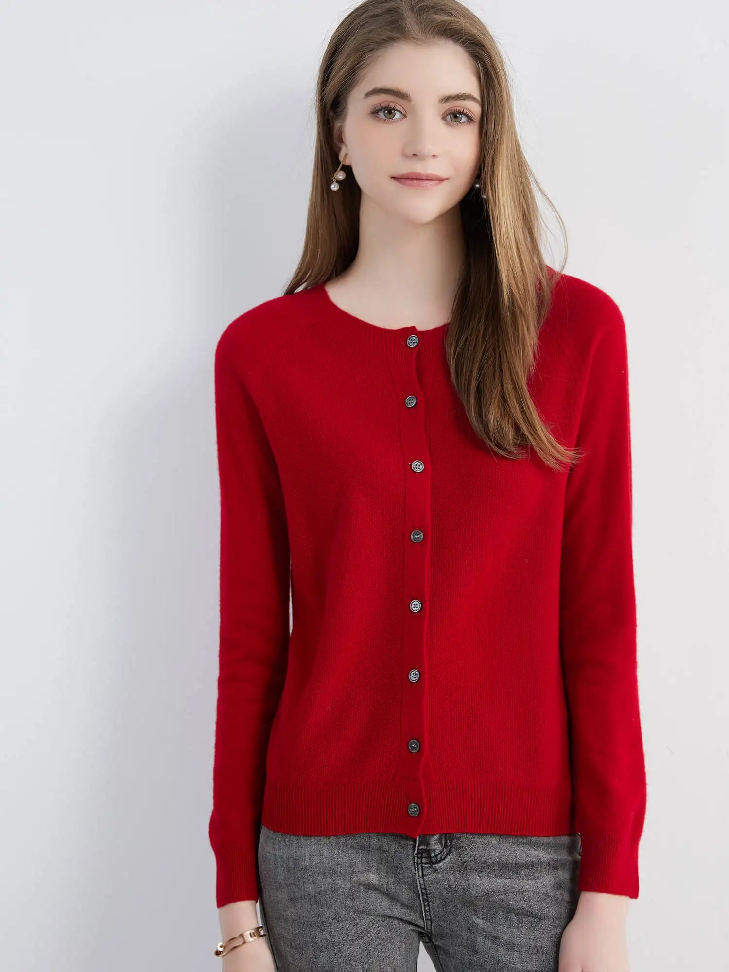 Y2K Womens Essentials Knit Cardigan Sweater
