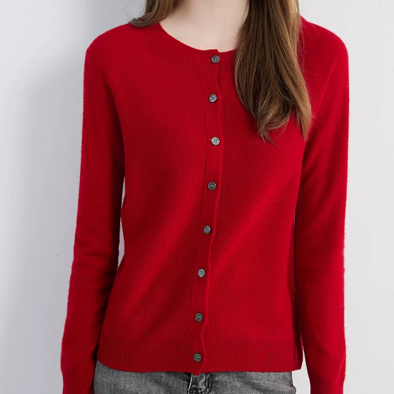 Y2K Womens Essentials Knit Cardigan Sweater