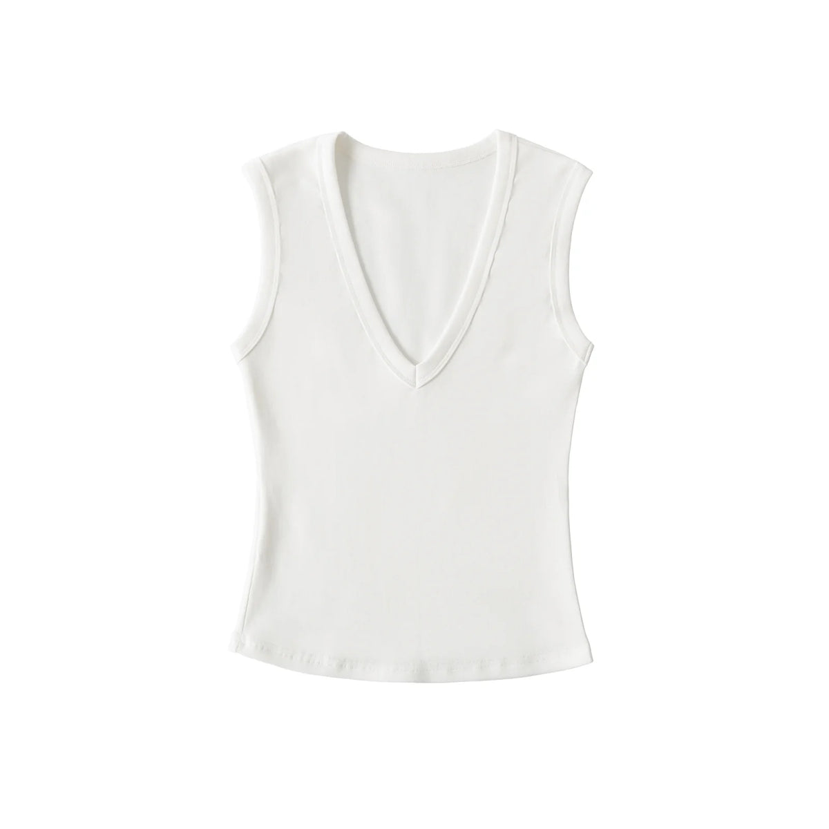 Y2K Womens Essentials Low Cut Crop Top