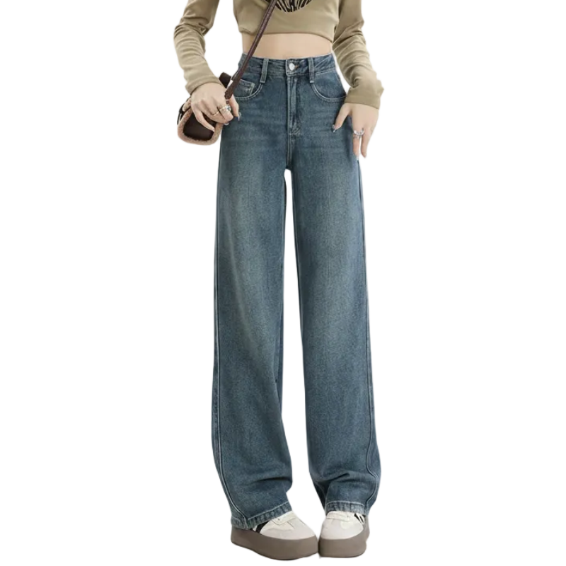 Y2K Womens Fleece Lined Denim Jeans
