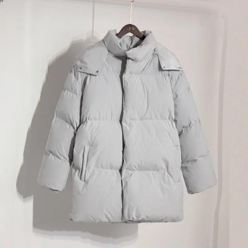 Y2K Womens Hooded Puffer Jacket Coat