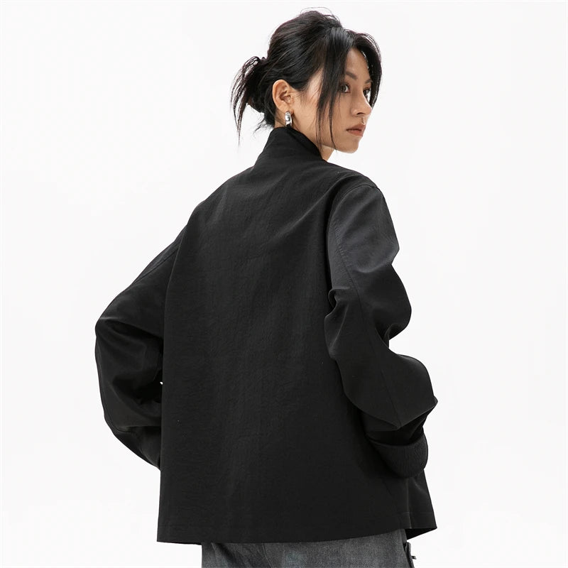 Y2K Womens Jet Clasp Blazer Jacket Coat