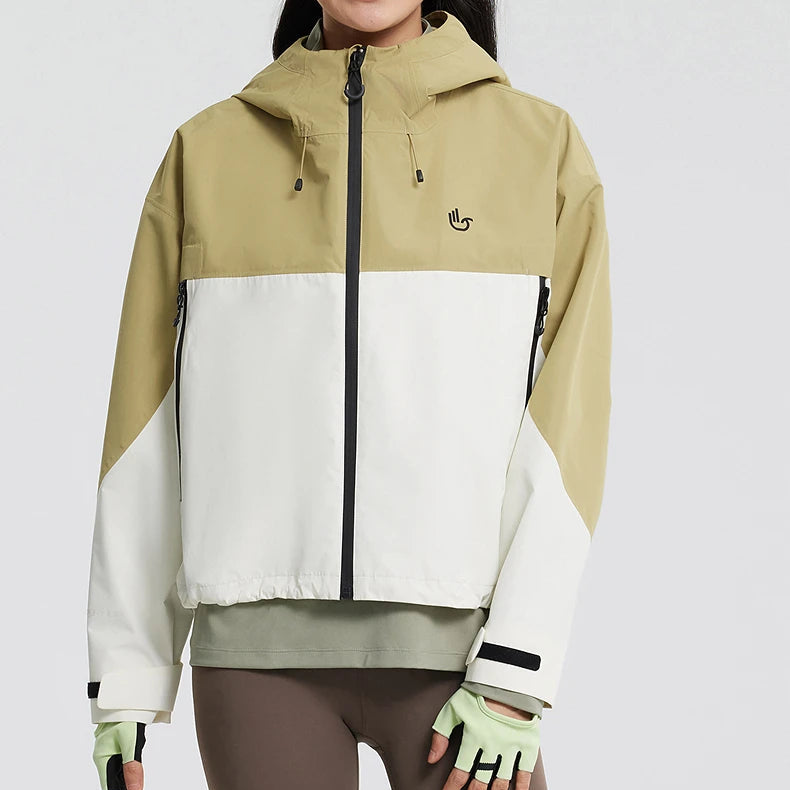 Y2K Womens Short Waterproof Windbreaker Jacket