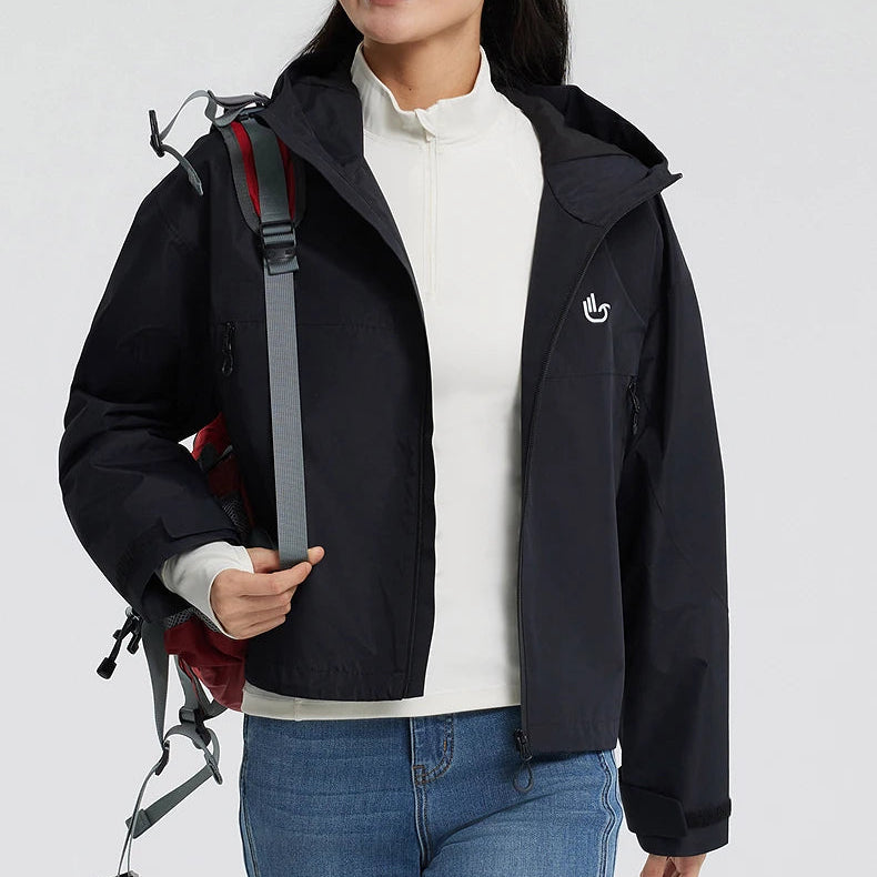 Y2K Womens Short Waterproof Windbreaker Jacket