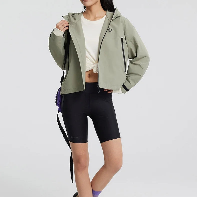 Y2K Womens Short Waterproof Windbreaker Jacket