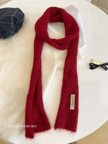 Y2K Womens Thin Long Scarf