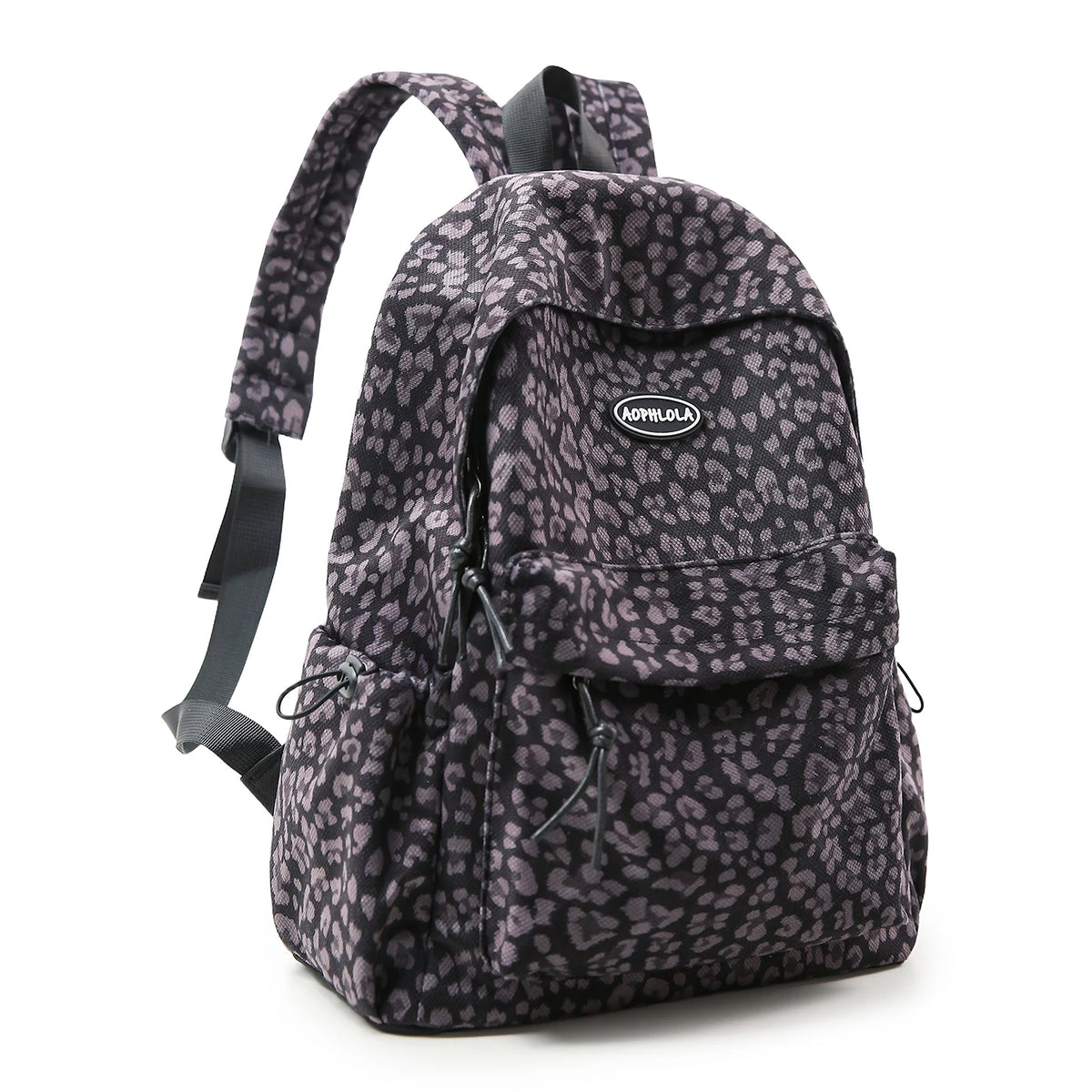 Y2K Suede Material Leopard Print Backpack