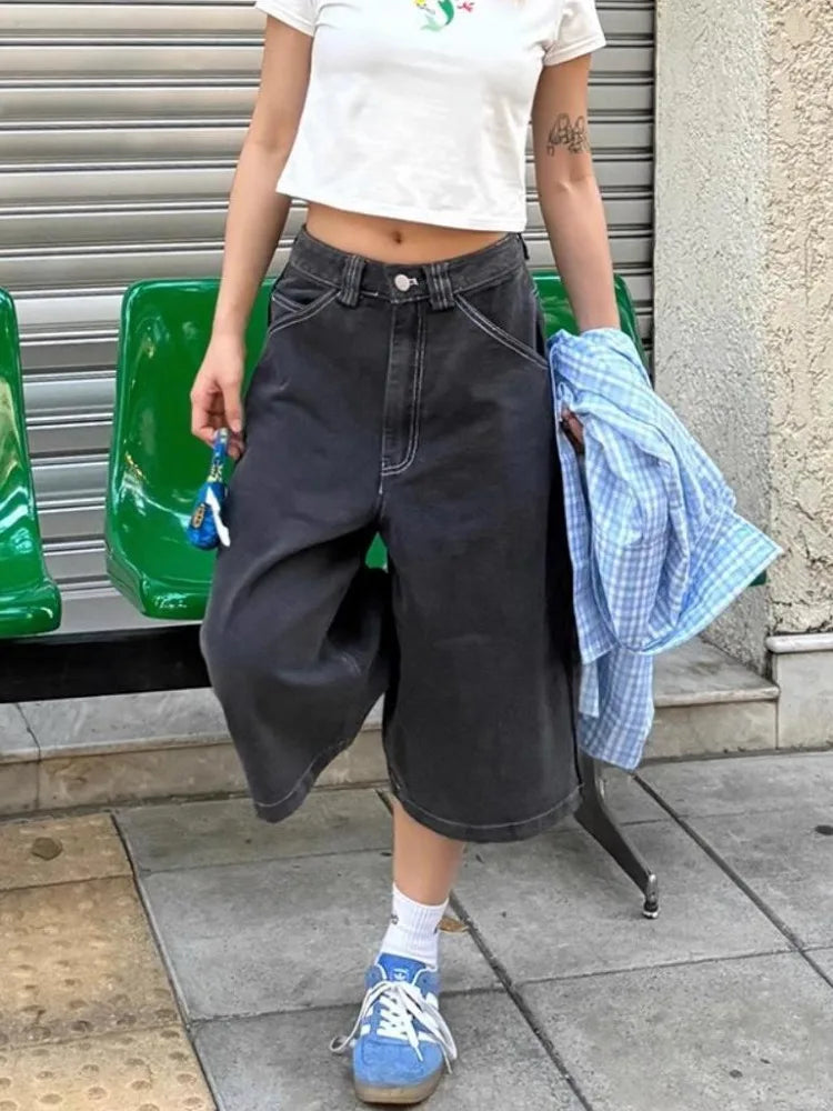 Y2k Oversized Streetwear Womens Jorts