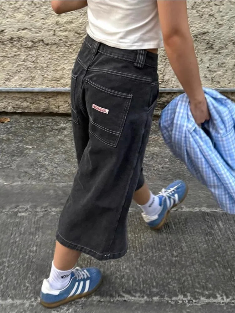 Y2k Oversized Streetwear Womens Jorts