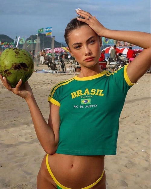 Brazil Crop Tee main image 0