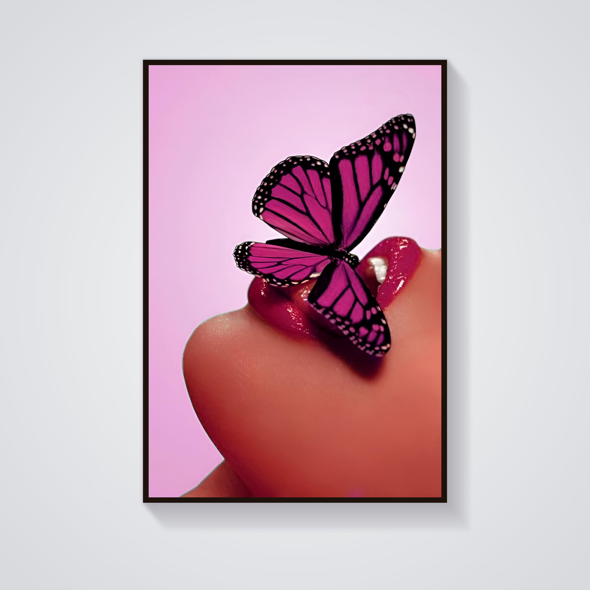 Butterfly Lips Poster