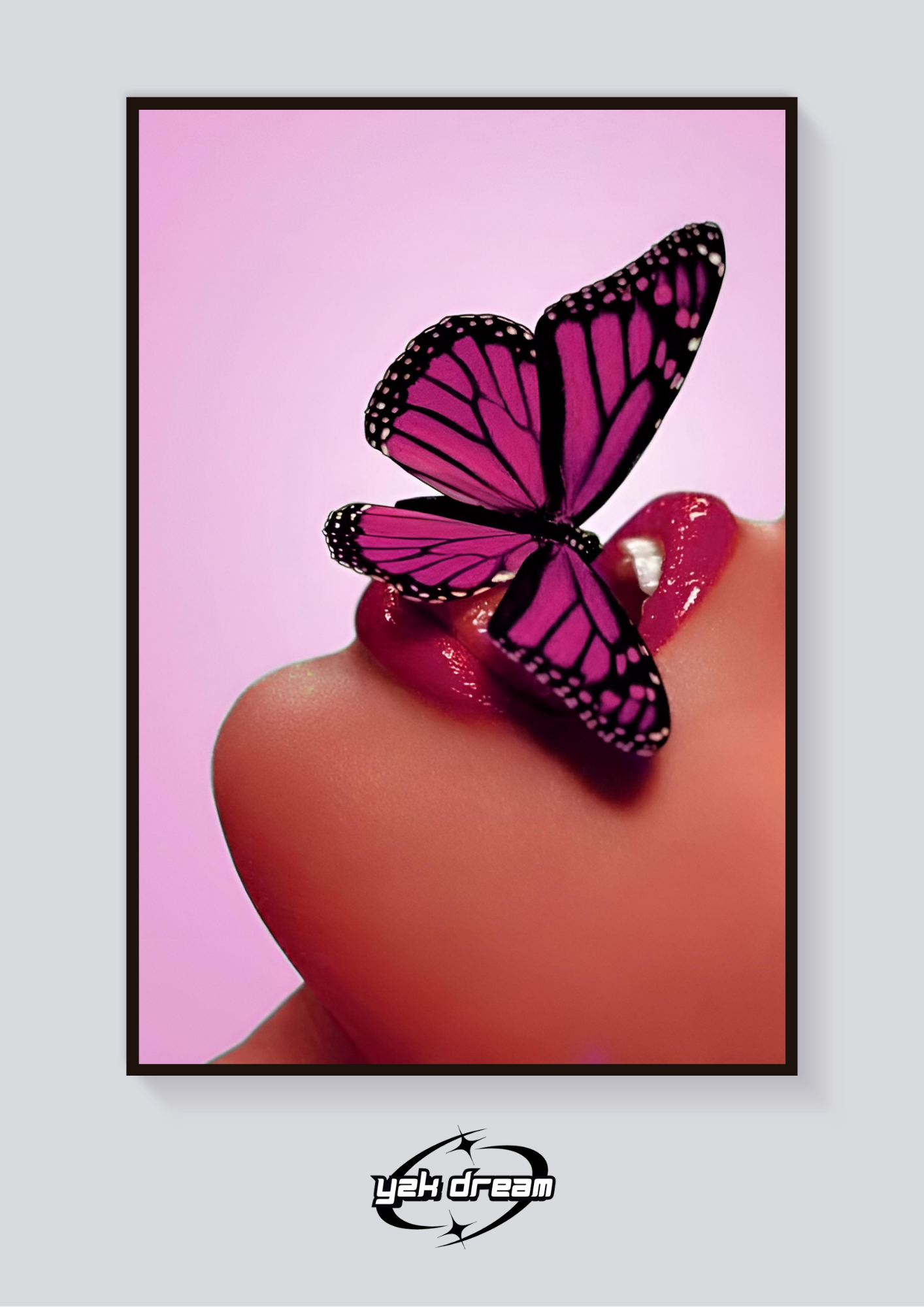 Butterfly Lips Poster