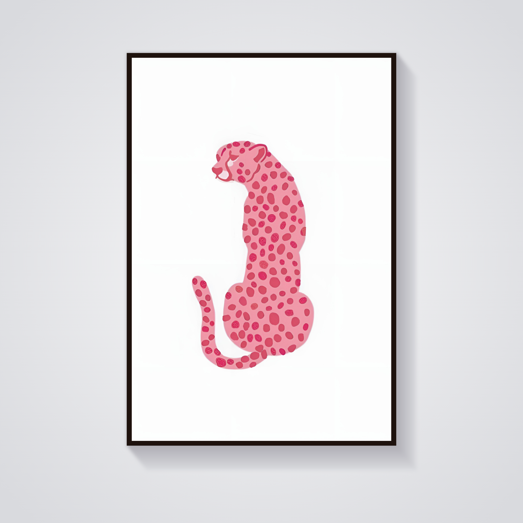 Pink Leopard Poster