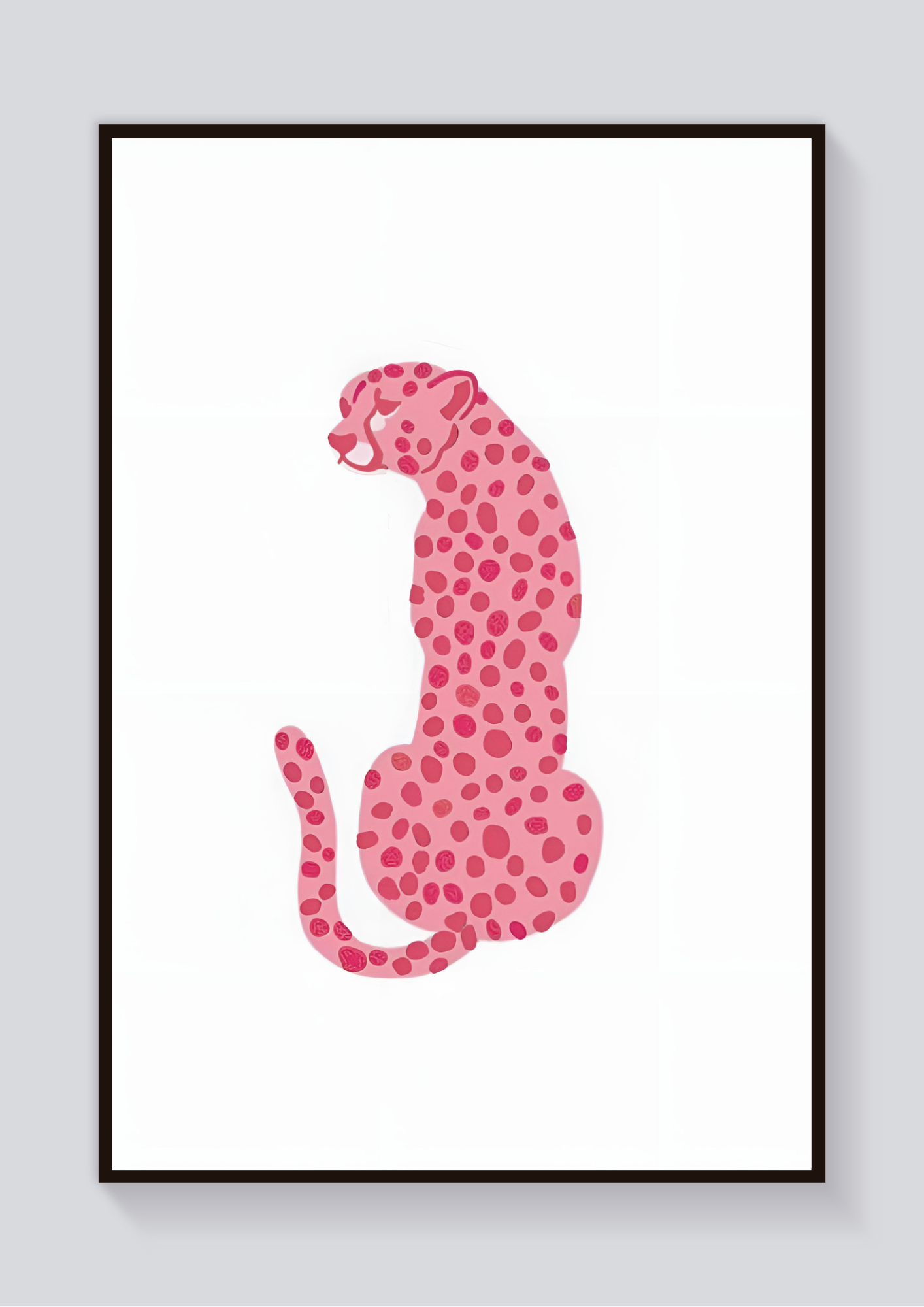 Pink Leopard Poster