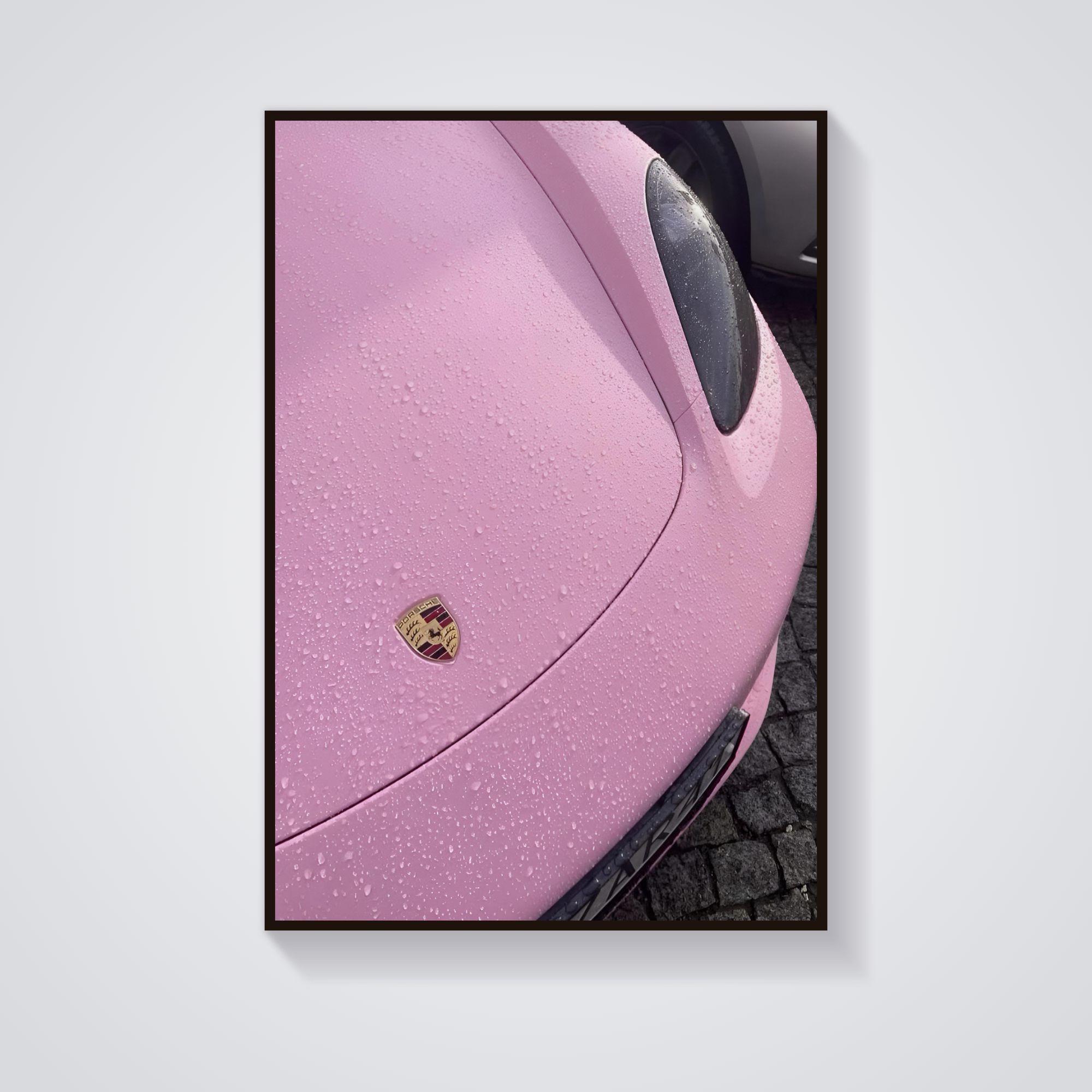 Pink Porsche Poster