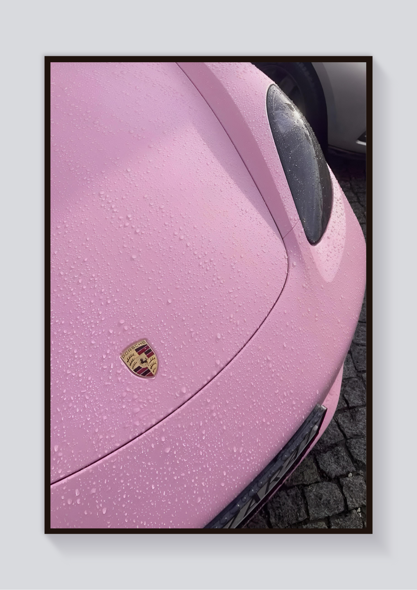 Pink Porsche Poster