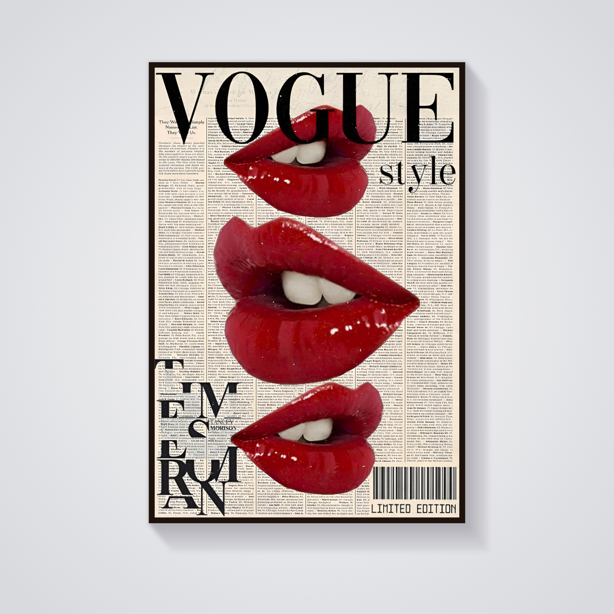 Vogue Lipstick Poster