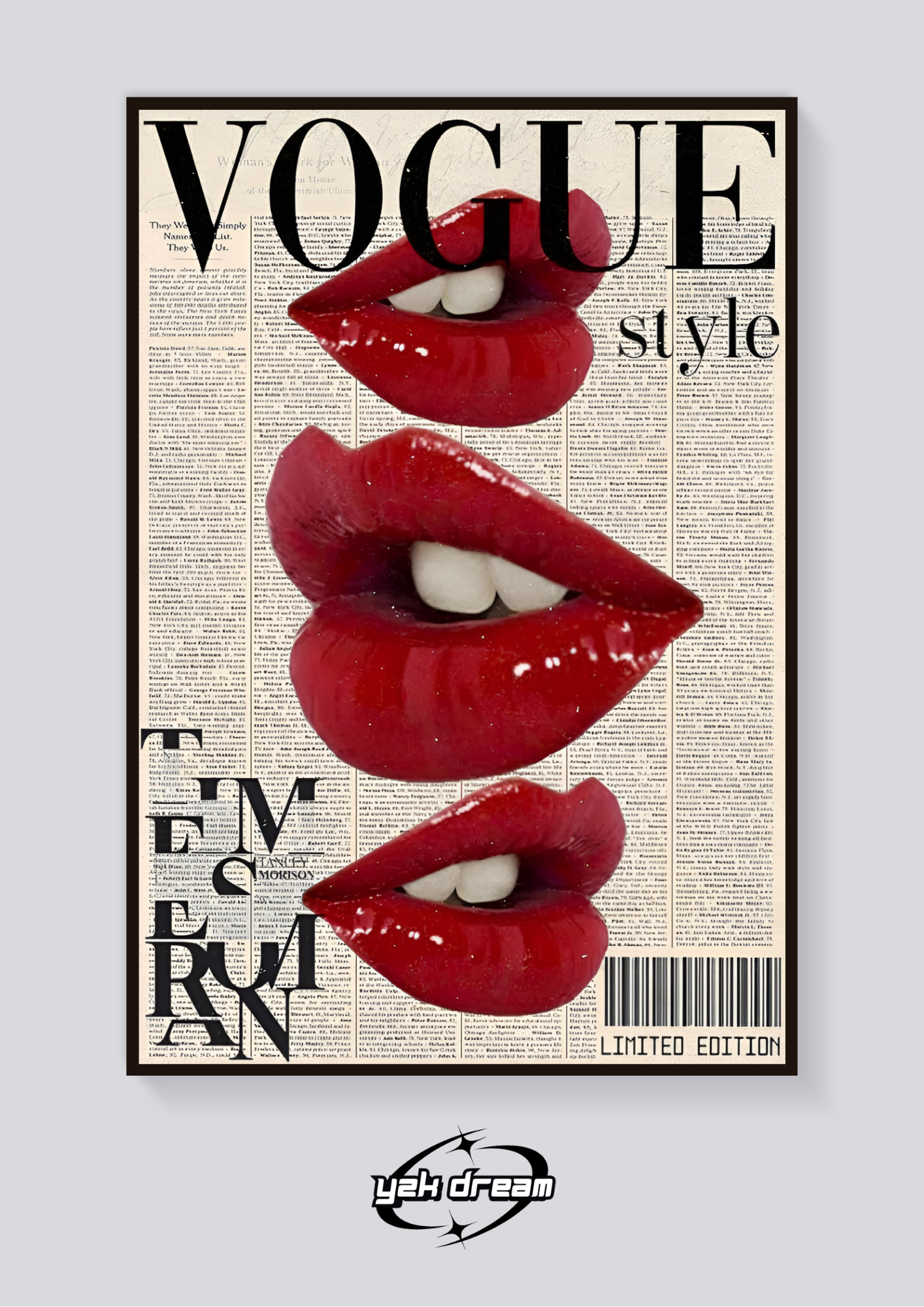 Vogue Lipstick Poster