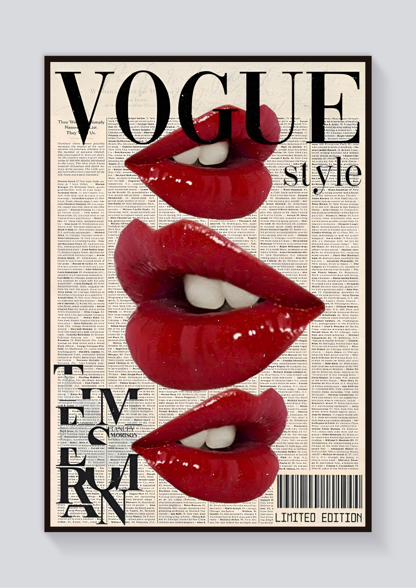 Vogue Lipstick Poster